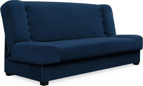 Wersalka Rozkładana PIANO Granatowa Welurowa