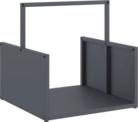 vidaXL antracitszürke hidegen hengerelt acél tűzifatároló 40x40x40 cm