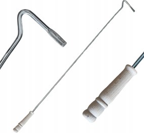 Temető hamuhoz, szénhez, kemencéhez, grillhez- 80 cm, fa nyél