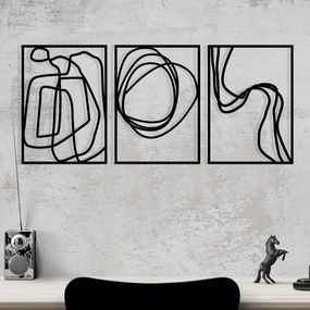 Achermus fém fali dekoráció, 120×54 cm