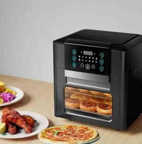 NewLine XXL (12L) Digitális kijelzős légkeveréses sütő szürke MDDD322