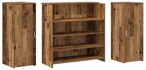 recepciós pult antik fa 180x50x103,5 cm szerelt fa