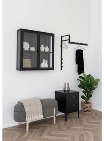 Trento ruhatartó állvány, fém, fekete