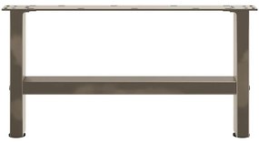 2 db natúr acél dohányzóasztal láb 60 x (30-31) cm acél