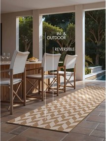 Krémszínű-natúr színű kültéri-beltéri futószőnyeg 80x200 cm Haringey Terrick – Ted Baker