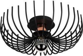 Aspendos N-641 fekete fém függőlámpa, Ø36 cm