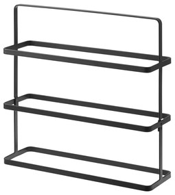 Fekete fém cipőtartó állvány Tower Shoe Rack – YAMAZAKI