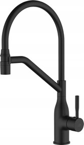 Konyhai Csaptelep Álló Kifolyócső 2 Funkciós Mágnessel Fekete