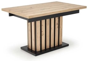 Lamello étkezőasztal 160 cm, artisan tölgy / fekete