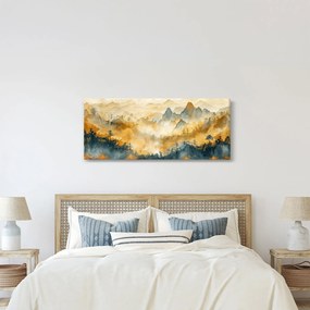 Kép - Hegyek, akvarell (120x50 cm)
