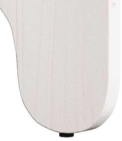 Dohányzóasztal 2 pcs Fehér 39.5 x 39.5 x 30 cm Tömör fenyőfa