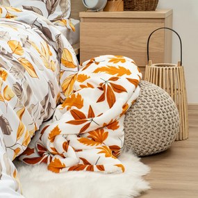 4Home Autumn Leaves pamut ágyneműhuzat, 140 x 200 cm, 70 x 90 cm