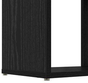 könyvespolc Fekete tölgy Szerelt fa 60 x 24 x 124 cm