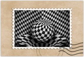 Poszterek 90x60 Absztrakt fekete-fehér