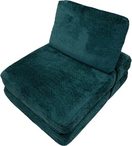 Kékeszöld kinyitható buklé fotel Faster – Mauro Ferretti