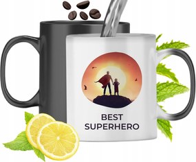 Mágikus Bögre Apukáknak Színváltós Nyomtatott Fotóval