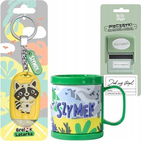 Gyereknapi Ajándék Bögre Gyerek Névvel Smiley Kulcstartó 3D Bélyegző