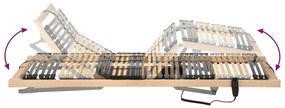 Elektromos Lamellás Ágykeret – 39 Lamella, 7 Zónás, 80 x 190 cm