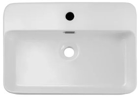 COMAD TRUST 2 WHITE (E-6282) - TRUST 55x38 cm fehér mosdó, fényes felület
