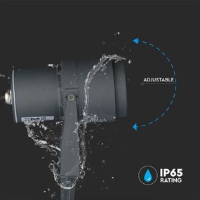 LED Kültéri lámpa LED/12W/100-240V IP65 3000K szürke