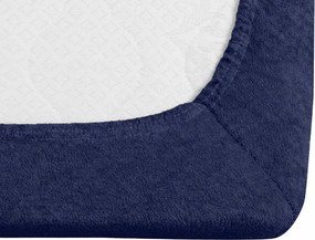 Frottír gumis lepedő EXCLUSIVE tengerészkék 90 x 200 cm