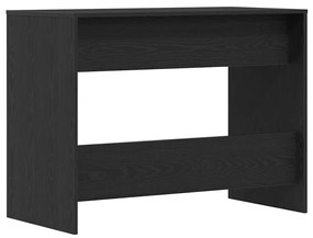 fekete tölgyszínű szerelt fa íróasztal 101x50x76,5 cm