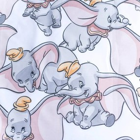 Fehér-szürke pamut gyerek ágyneműhuzat babaágyhoz 100x135 cm Dumbo "Dots" – Jerry Fabrics