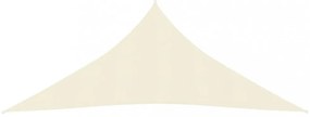 krémszínű HDPE napvitorla 160 g/m² 4 x 5 x 5 m