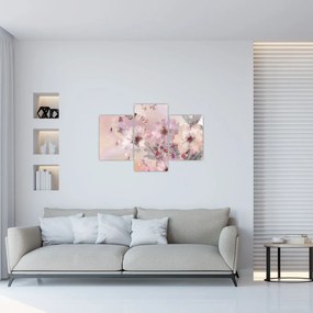 Kép - Művészeti kollázs pillangókkal (90x60 cm)