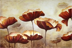 Piros virágok képe (90x60 cm)