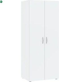 BASIC Ruhásszekrény Fehér Színben 74 cm 2D