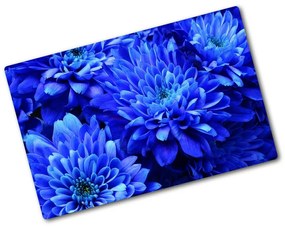 Üveg vágódeszka Kék őszirózsa pl-ko-80x52-f-64208626