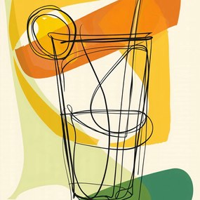 Poszter 70x70cm Művészi koktél