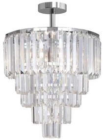 Zuma Line FC17106/6+3+1-CHROME+CL - Felületre szerelhető csillár  AMEDEO 10xE14/40W/230V króm