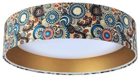 GALAXY LED 24W mennyezeti lámpa, színes, arany kivitel