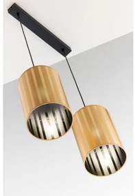 Jupiter 2091 - CORTINA kábeles függeszték 2xE27/15W/230V arany/fekete