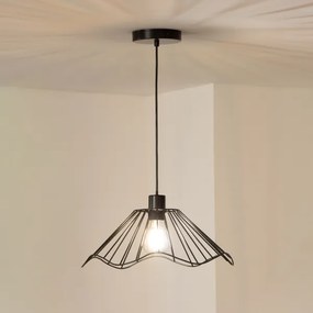 Brilagi - LED függeszték kábelen CERIA WIRE 1xE27/40W/230V Ø 40 cm fekete
