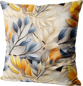 Velúr Párnahuzat Dekoratív 50x50 Velúr Levél Motívum 289