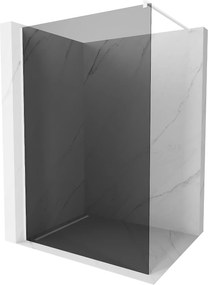 Mexen Kioto, Walk-In zuhany paraván 70 x 200 cm, grafit 8 mm, fehér profil, 800-070-101-20-40