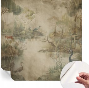 Öntapadós Dekoratív Fotótapéta Hálószobába Erdei jelenet 250x250 cm