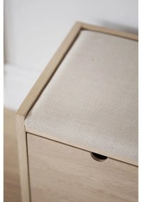 Natúr színű pad Hillmond – Rowico