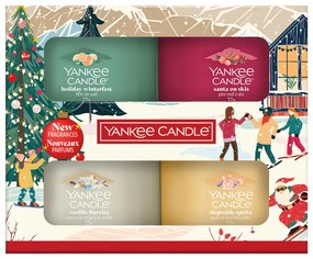Yankee Candle Karácsonyi ajándék szett 4 üvegillatos gyertya 2025