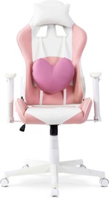 Irodai Forgószék Rózsaszín Eco-bőr Kárpittal.CANDY