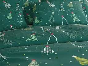 Mikroszálas ágyneműhuzat CHRISTMAS DRIFT zöld Ágyneműhuzat mérete: 70 x 90 cm | 140 x 220 cm