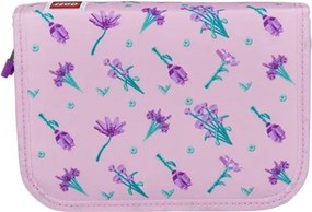 Tolltartó, klapnis, cipzáras, töltött, LEGO Flowers, rózsaszín-mintás (L200852506)