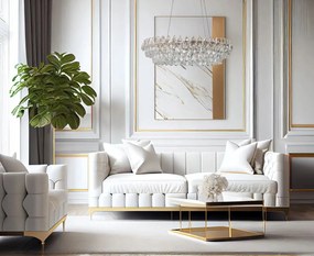 Glamour stílusú mennyezeti világítás étkezőbe az asztal fölé Barletta ragyogás