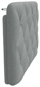 világosszürke szövet fejtámla párna 90 cm