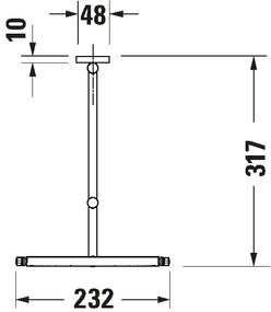 Duravit 99121000 - Falra szerelhető kozmetikai tükör D-CODE, fényes króm