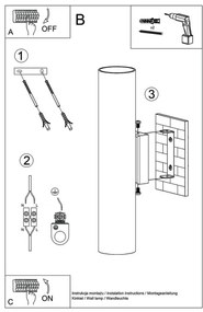 Sollux SL.0326 - Fali lámpa LAGOS 2xGU10/10W/230V fehér