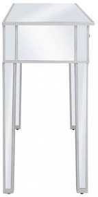 tükrös konzolasztal MDF-ből és üvegből 106,5 x 38 x 76,5 cm